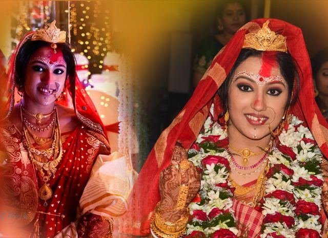 Bengali Bridal Portrait by Sen Photography by Sen Photography, Kolkata